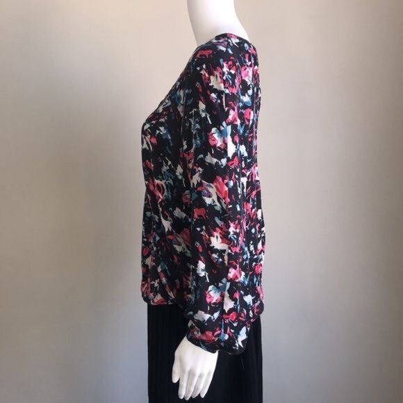 Parker Mae Vienna Silk Wrap Top - S - Picture 3 of 9